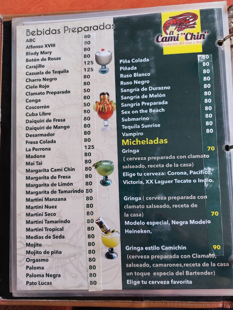 Restaurant El Camichin Menu - Image 1